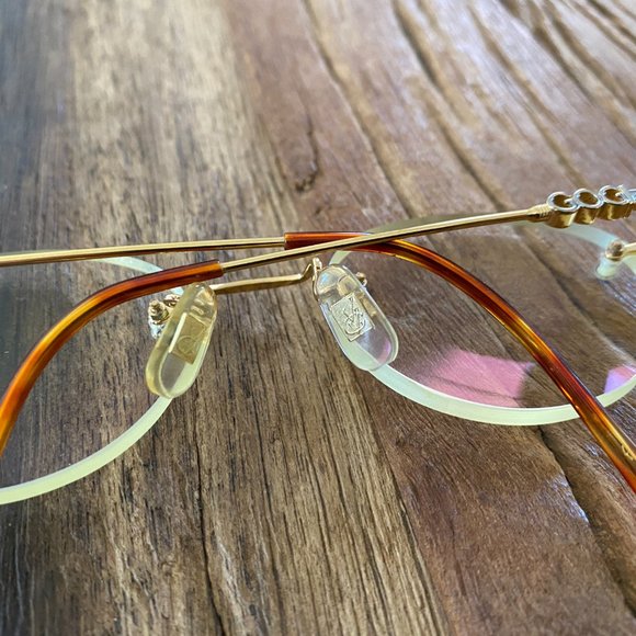 Van Gogh Eyeglasses Men's VGB32 Gold Frameless Eyewear - Picture 12 of 13